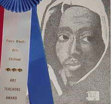 My Tupac Dot Pic!  It Won Me a 1st Place and a Teacher's Award!